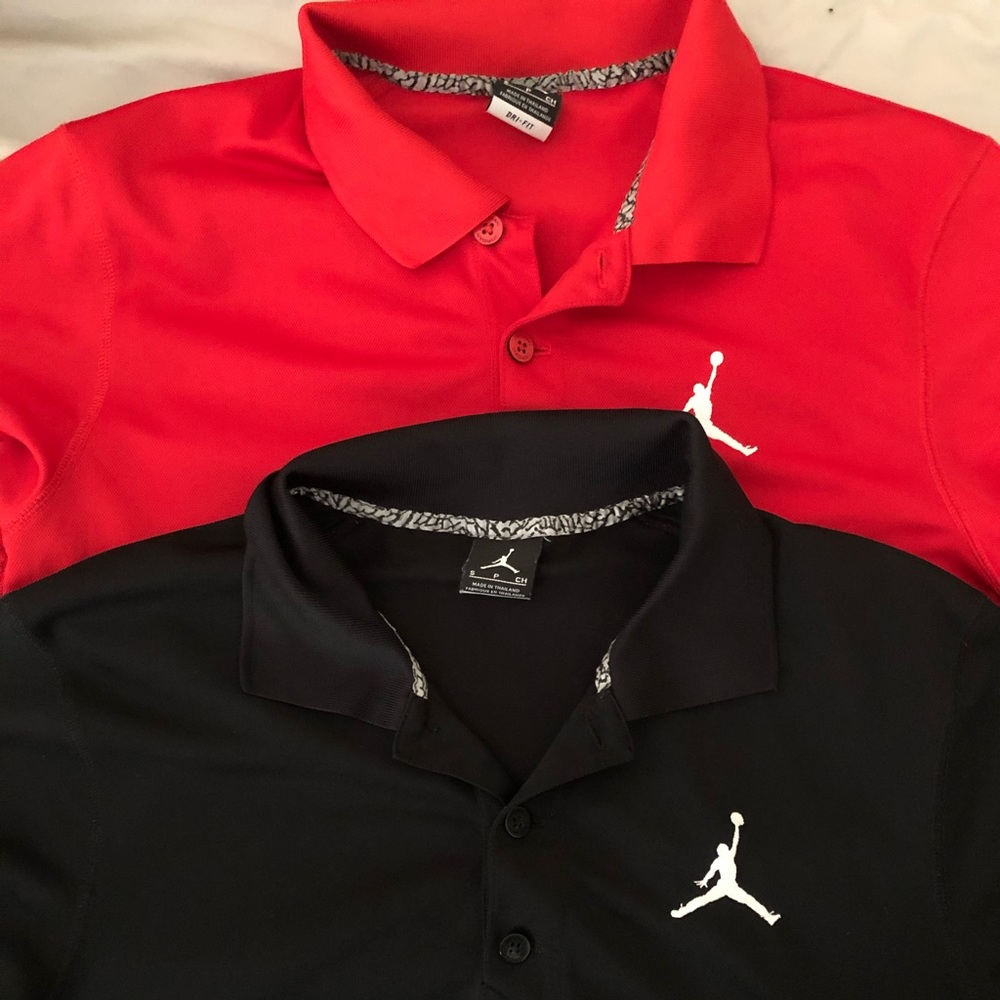 Mens small Jordan polo shirts